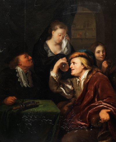 Examen médical - Follower of Godfried Schalcken